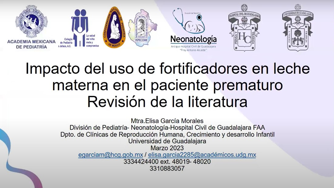 Impacto del uso de fortificadores en leche materna en el paciente prematuro